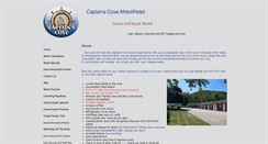 Desktop Screenshot of captainscovecanoeing.com